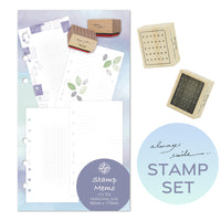 always smile... コラボ スタンプメモ リフィル(バイブルサイズ リフィル)+ スタンプセット