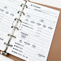 Restaurant Log (Pocket Size)
