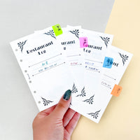 Restaurant Log (Pocket Size)