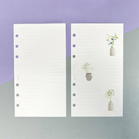 always smile... コラボ スタンプメモ リフィル(バイブルサイズ リフィル)+ スタンプセット