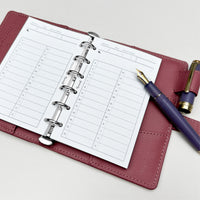 Premium Refill Daily Schedule (Pocket Size)