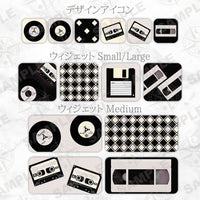 iOSアイコン 3色デザイン 「レトロレコード」