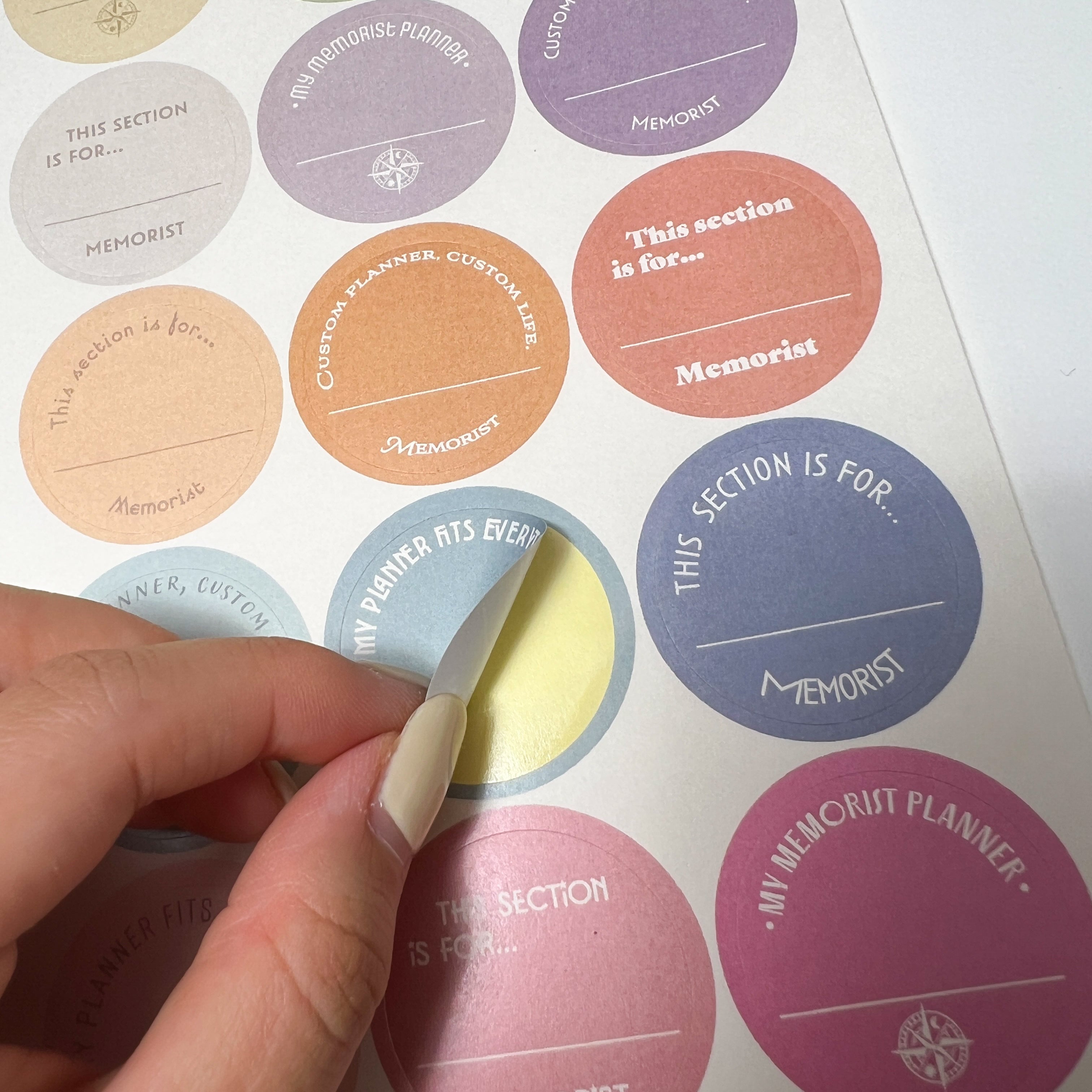 Paper Divider Label Sticker