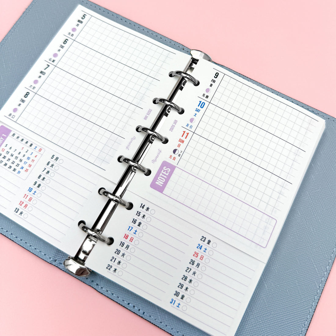2026 Layer Schedule (Pocket Size Refill)