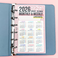 2026 Layer Schedule (Pocket Size Refill)