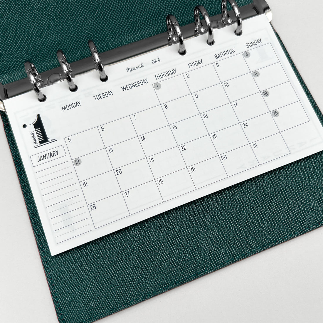 2026年 カレンダーセット（バイブルサイズ リフィル）