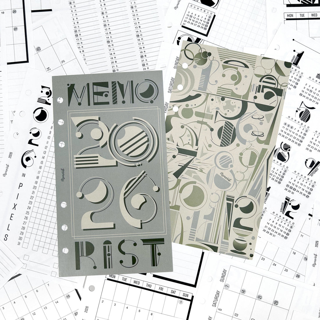 2026年 カレンダーセット（バイブルサイズ リフィル）