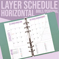 2027 Layer Schedule: Horizontal (Personal Size)