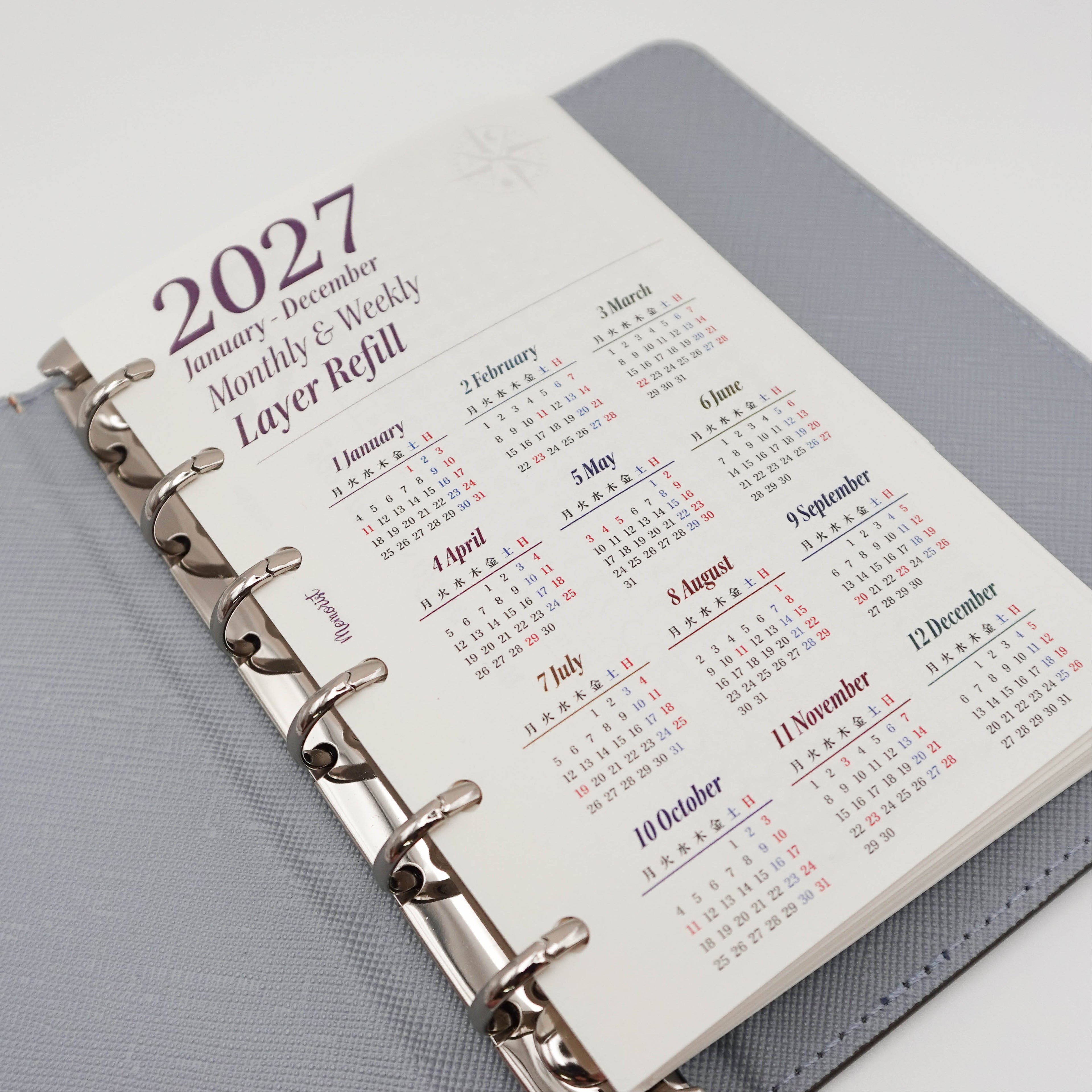 2027 Layer Schedule: Premium (Pocket Size)