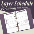 2027 Layer Schedule: Premium (Personal Size)