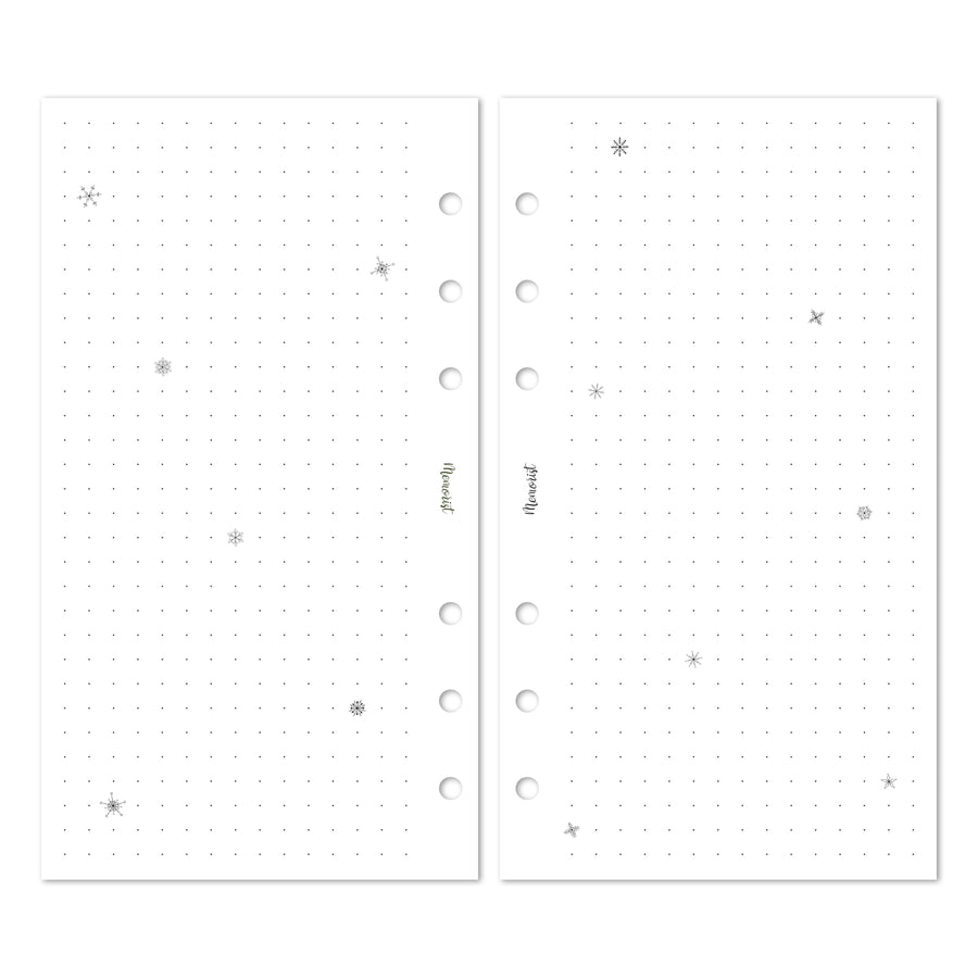 Dotted Snowflake Grid (Personal Size Refill)