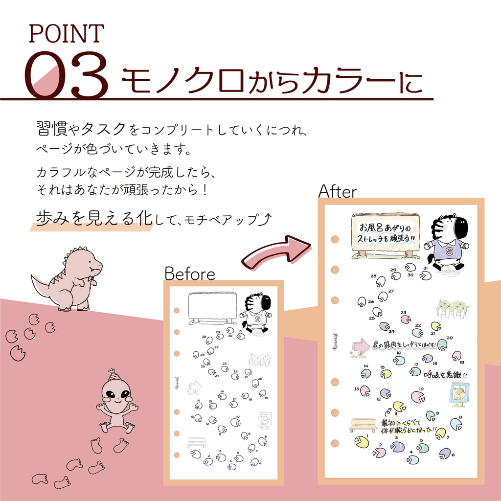 OUTLET Habit Tracker FOOTPRINT (Pocket Refill)