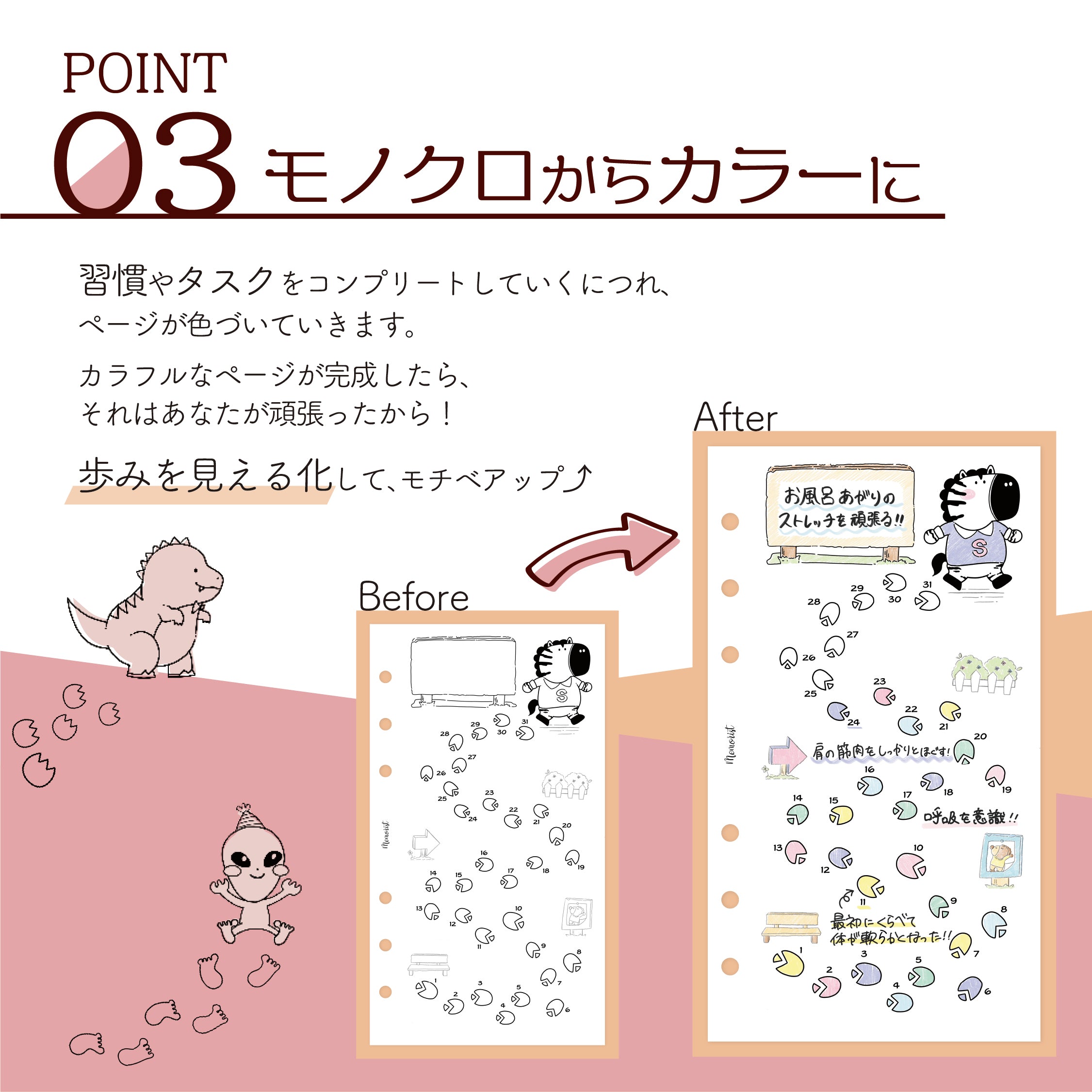 OUTLET Habit Tracker FOOTPRINT (Pocket Refill)