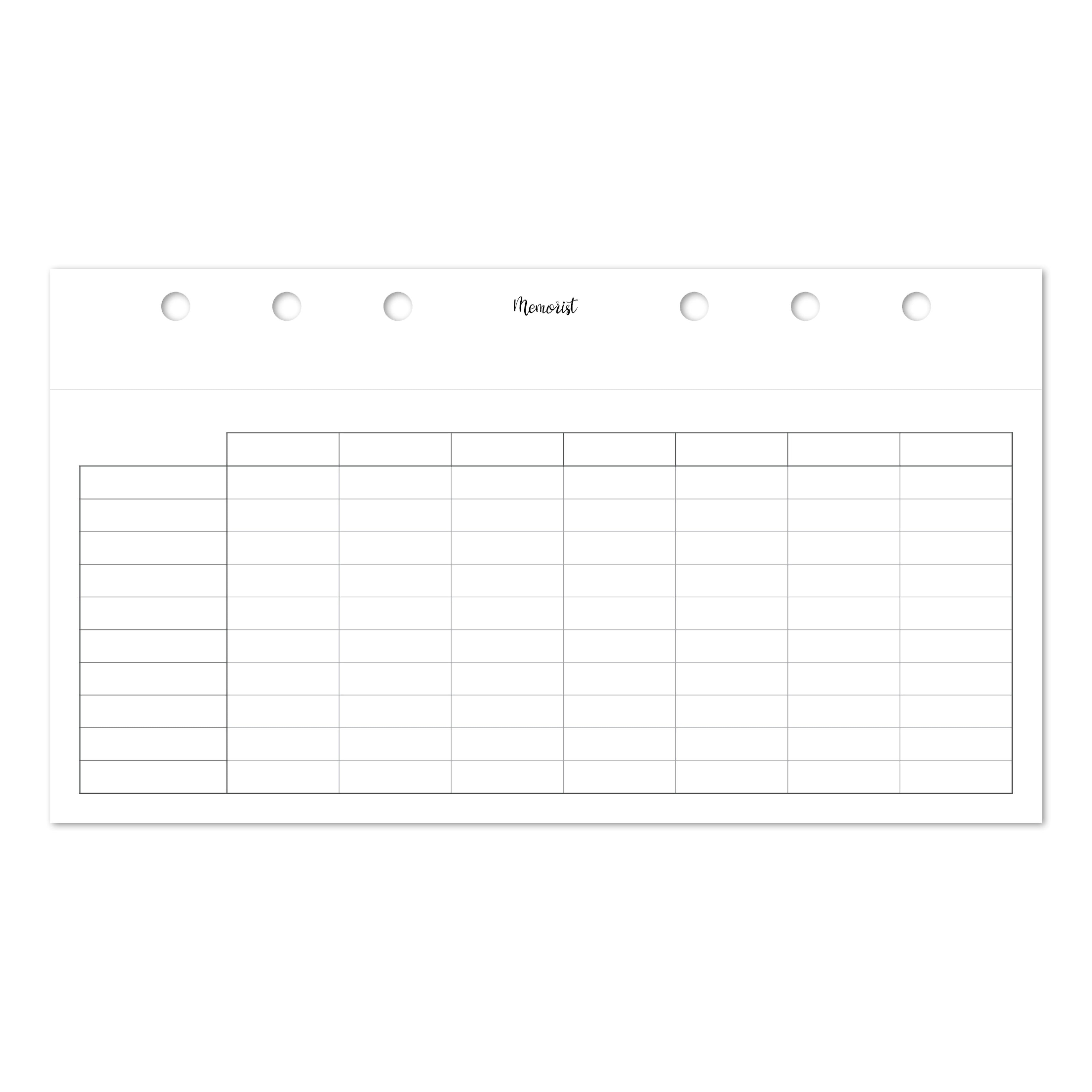 Chart 7 (Personal Size)