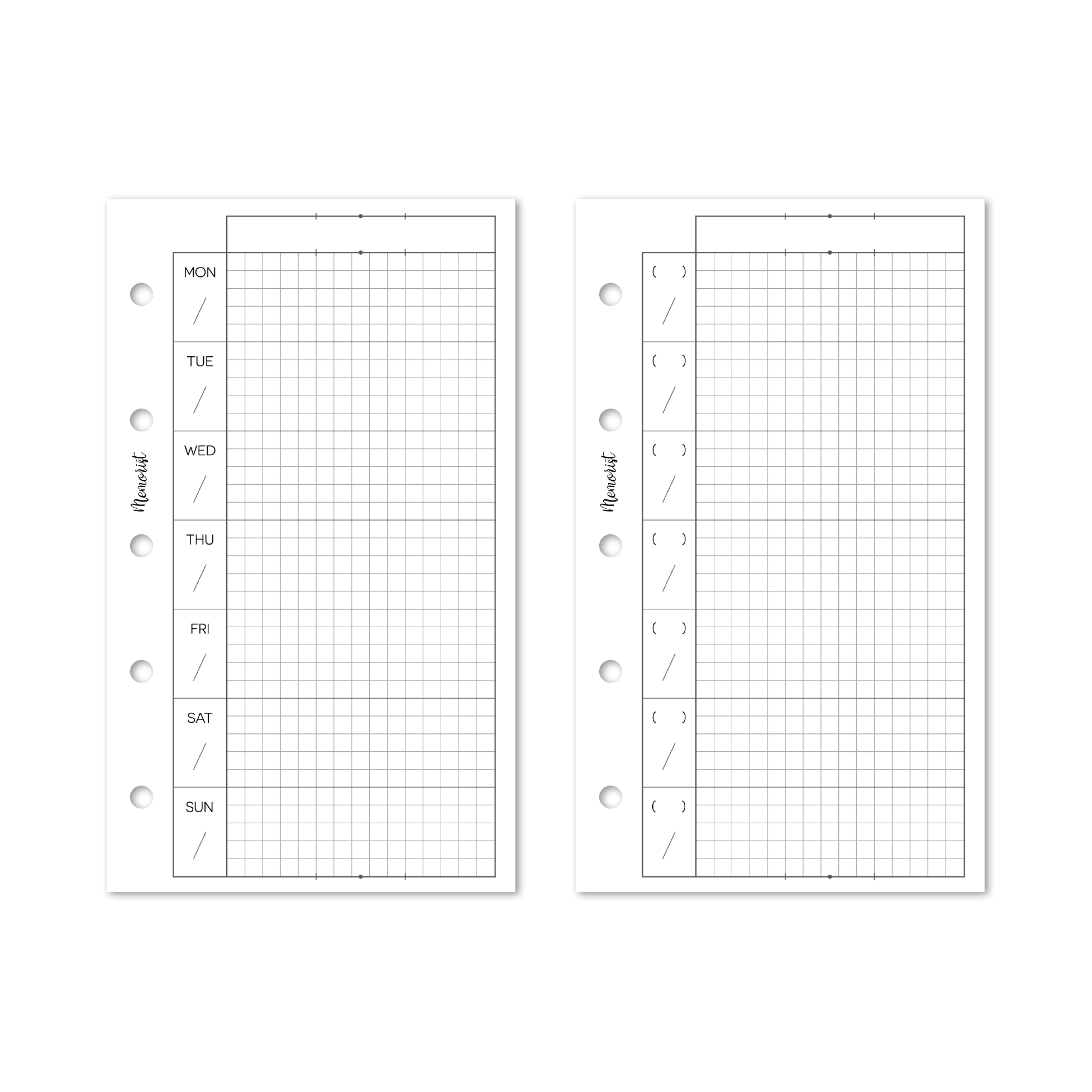 Vertical Weekly (M5 Size)