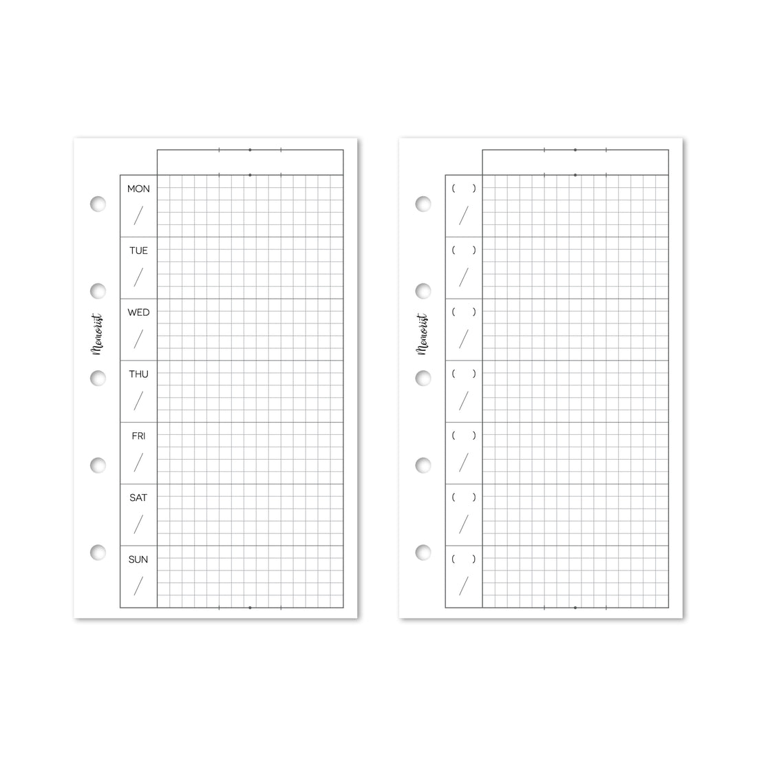 Vertical Weekly (M5 Size)