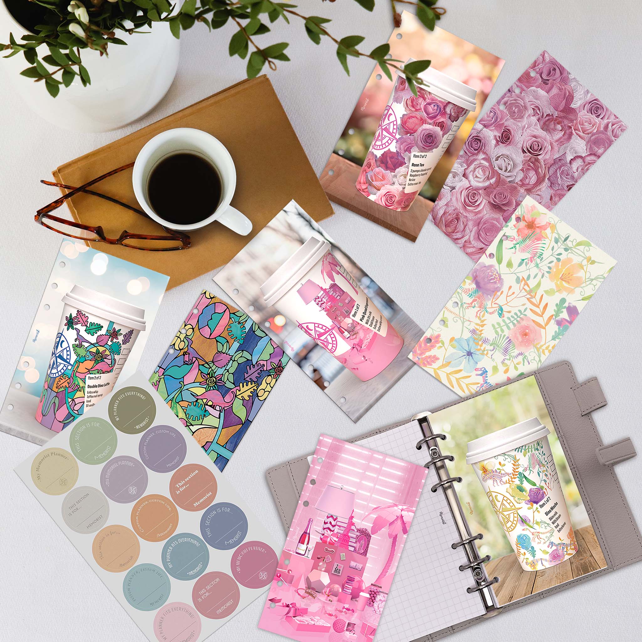 Paper Divider【Pink Collection】(Personal Size)