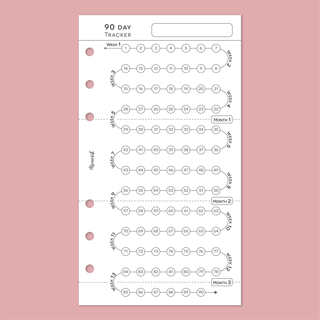 Habit Tracker 90 (Personal Size)