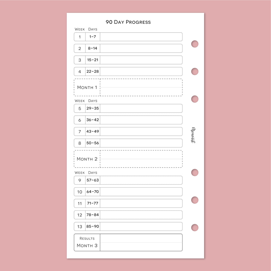 Habit Tracker 90 (Personal Size)