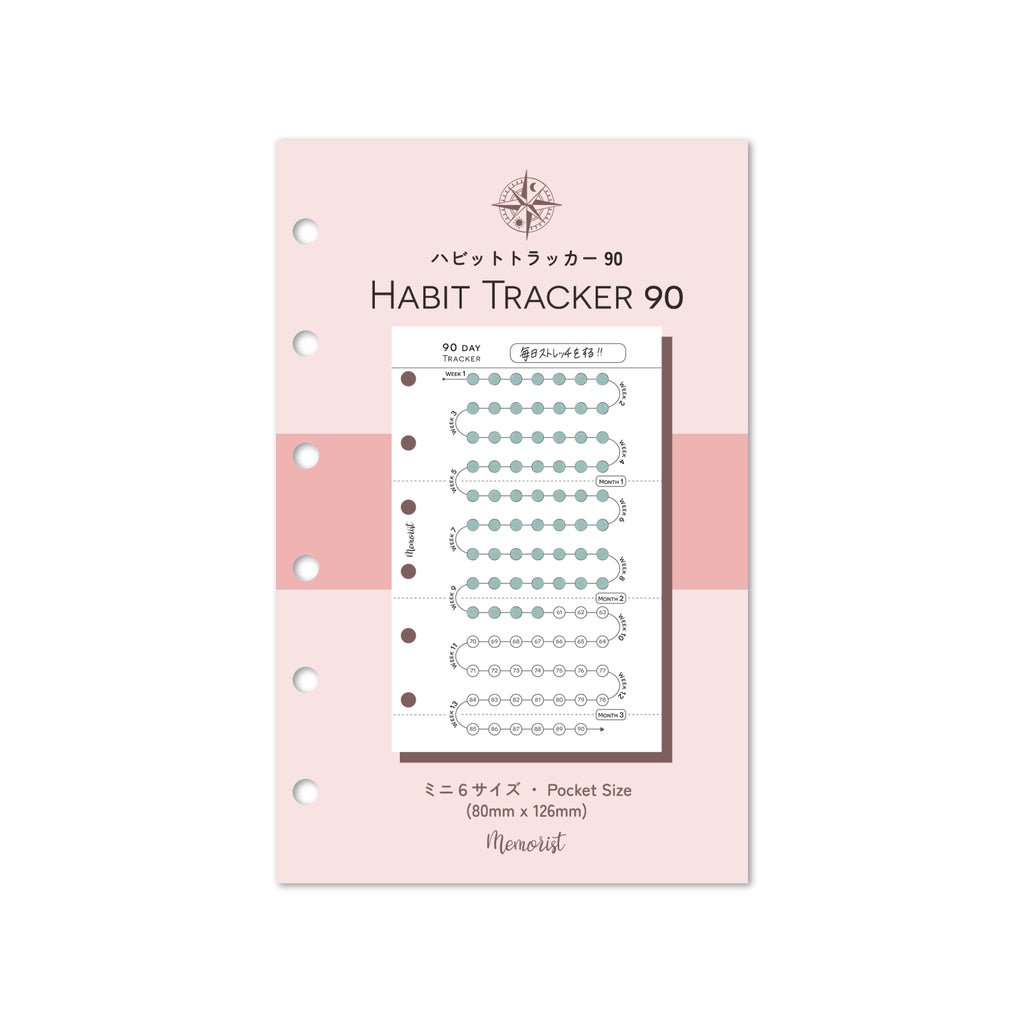 Habit Tracker 90 (Pocket Size)