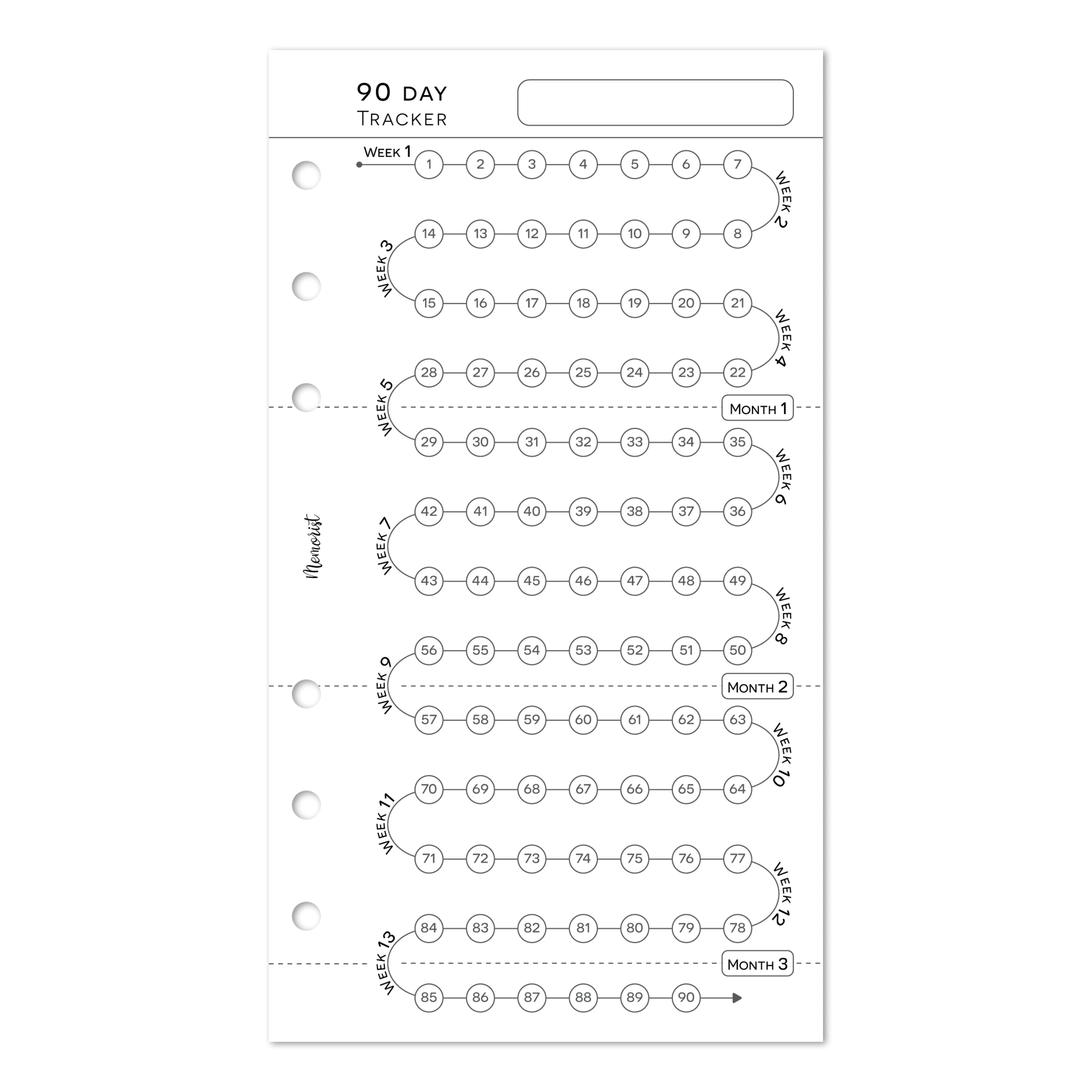 Habit Tracker 90 (Personal Size)