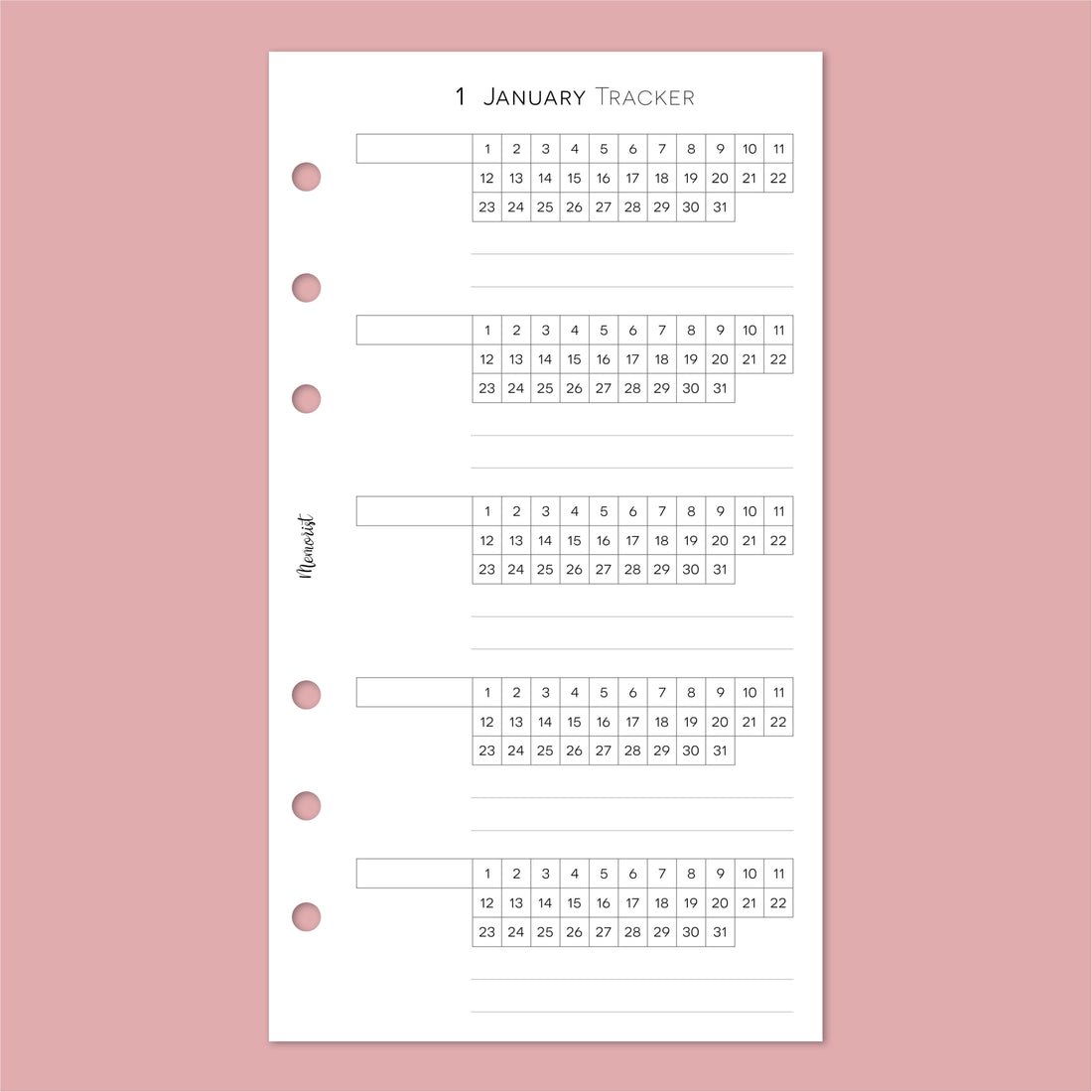 Habit Tracker BASIC (Personal Size)