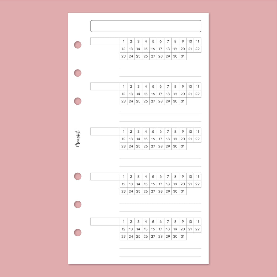 Habit Tracker BASIC (Personal Size)