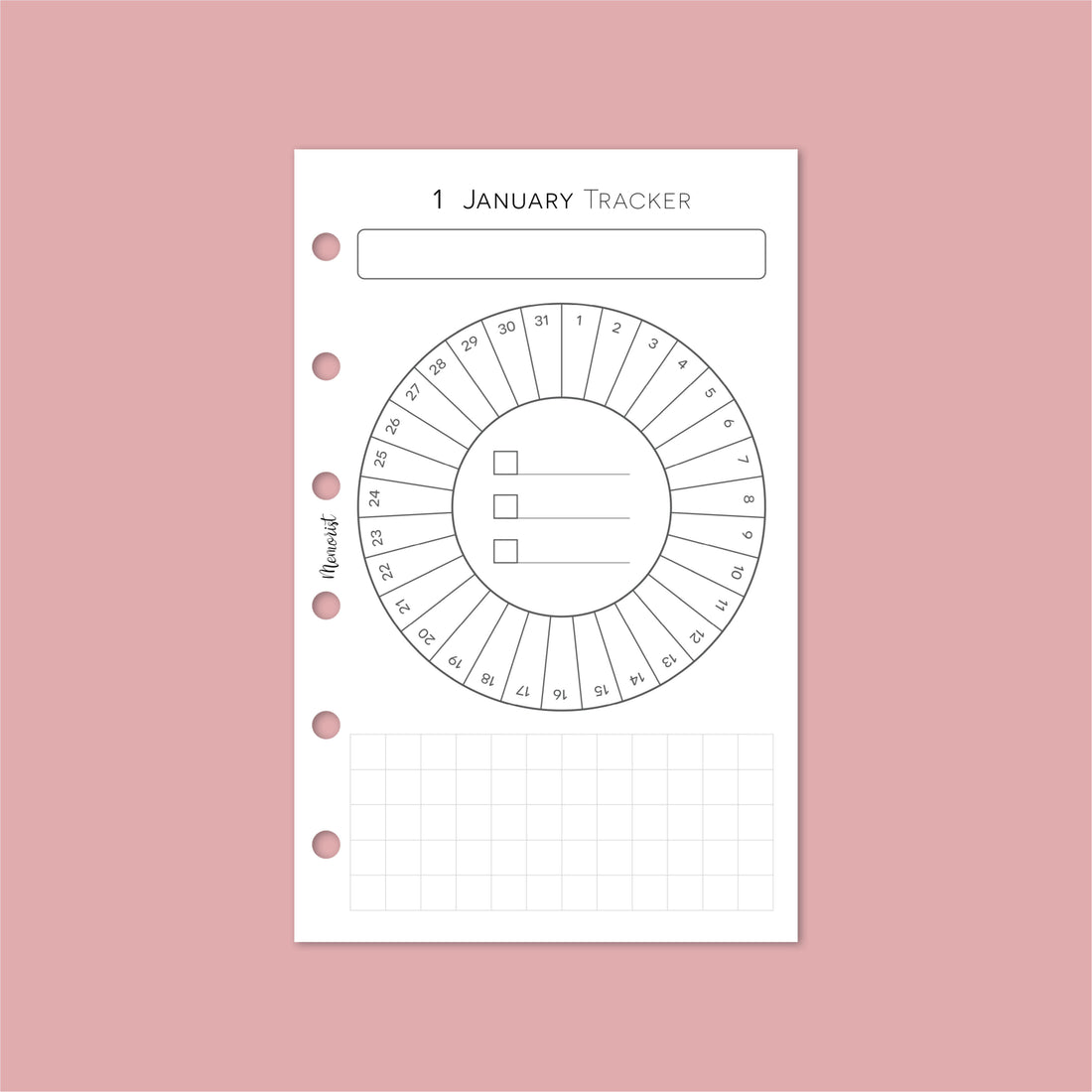 Habit Tracker COLOR (Pocket Size)