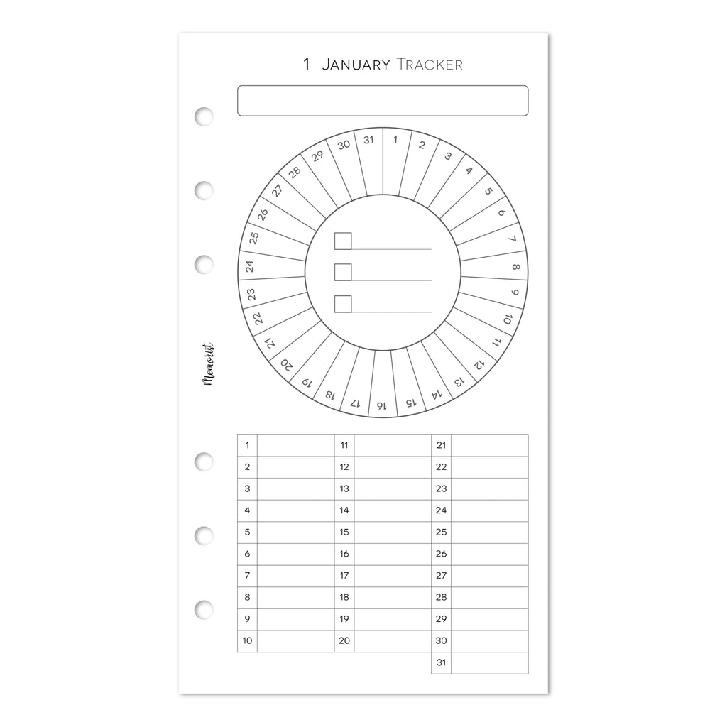 Habit Tracker COLOR (Personal Size)