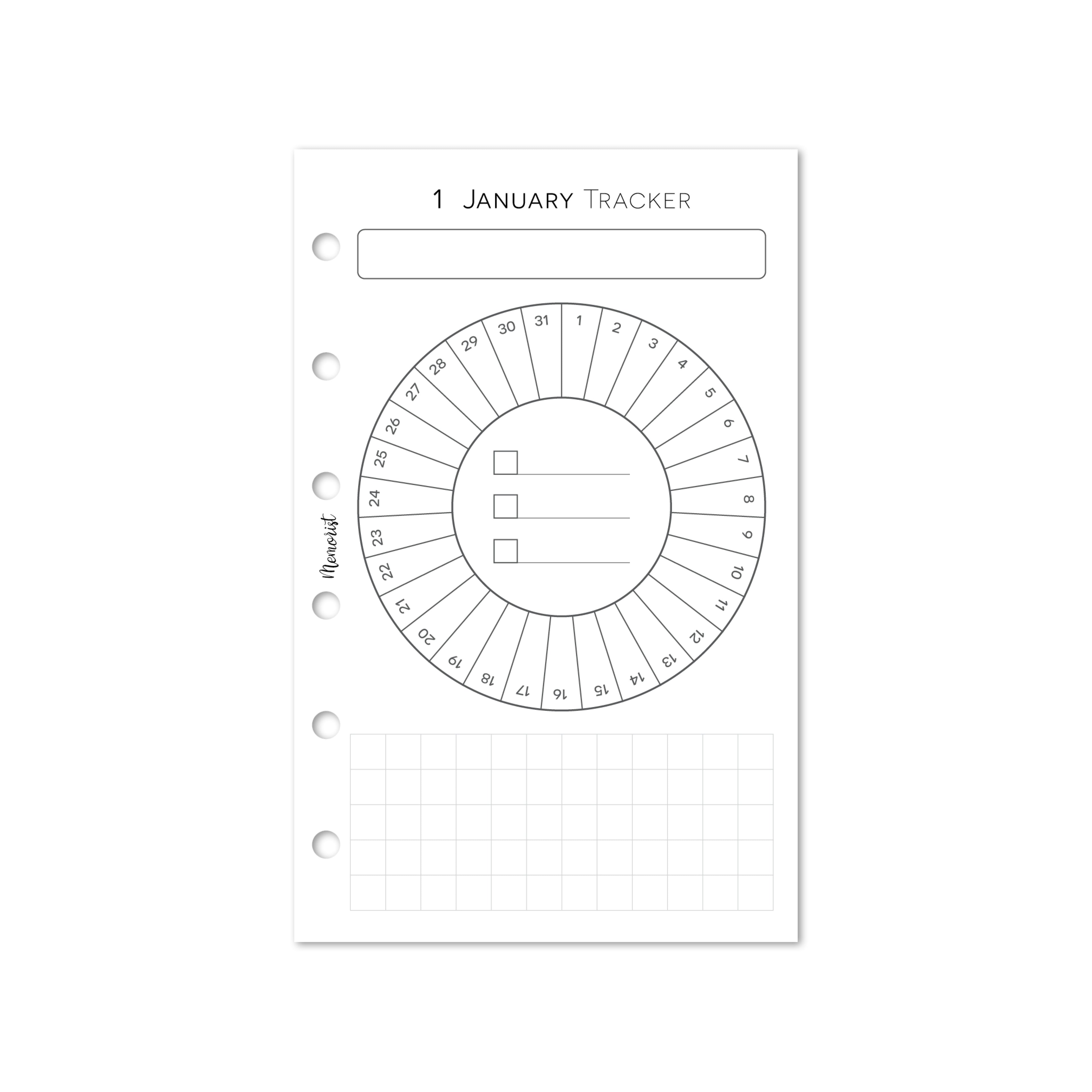 Habit Tracker COLOR (Pocket Size)