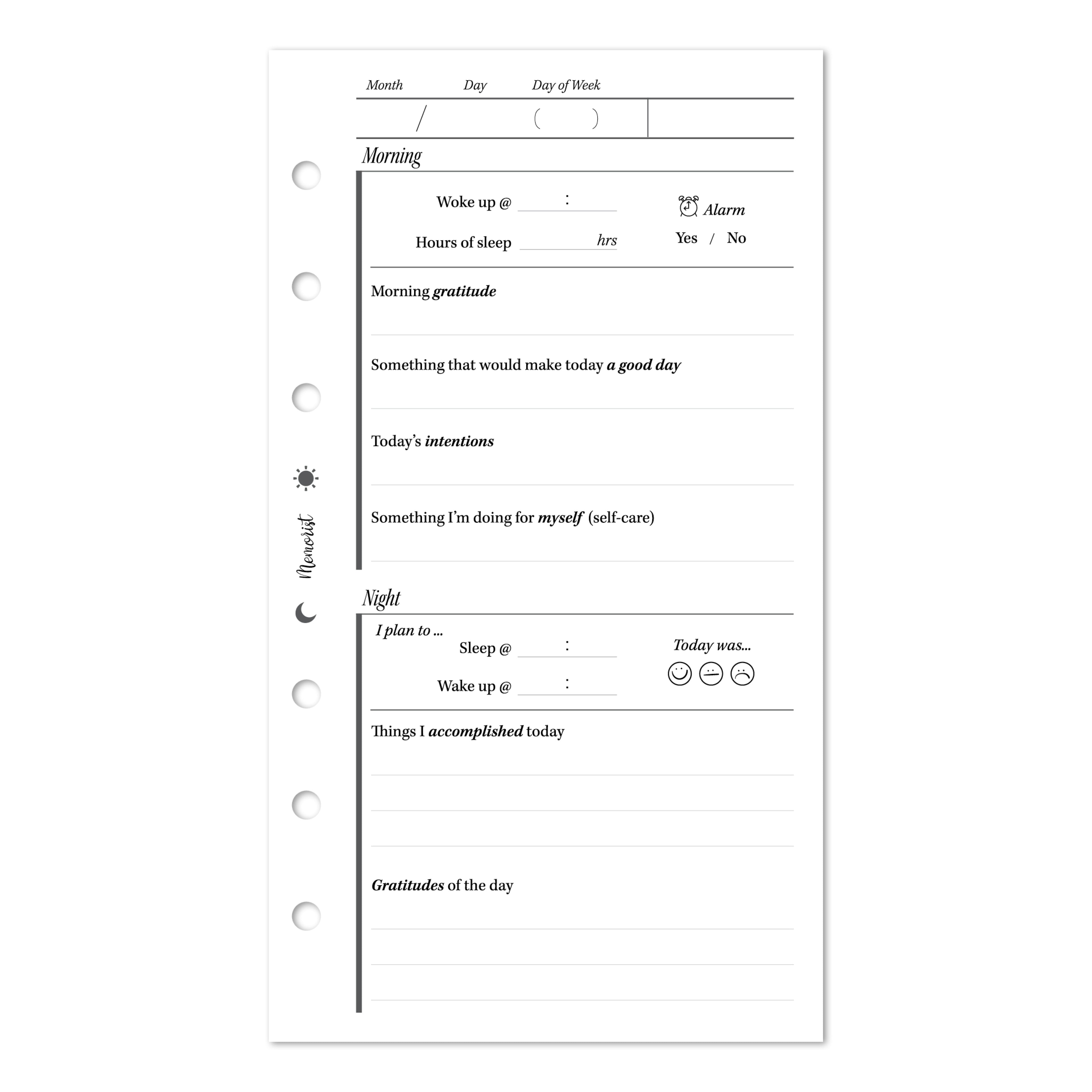 Daily Journal - English (Personal Size)