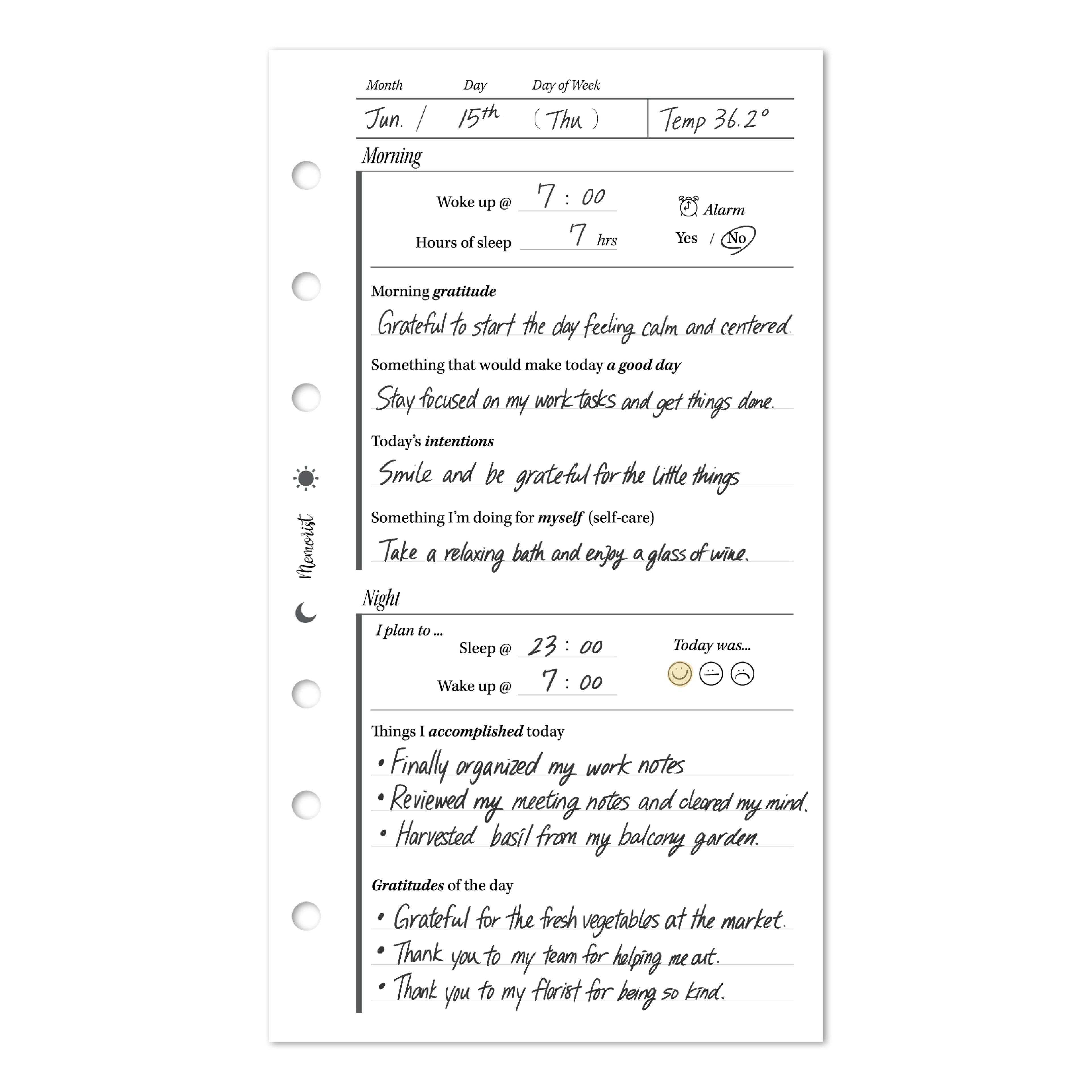 Daily Journal - English (Personal Size)