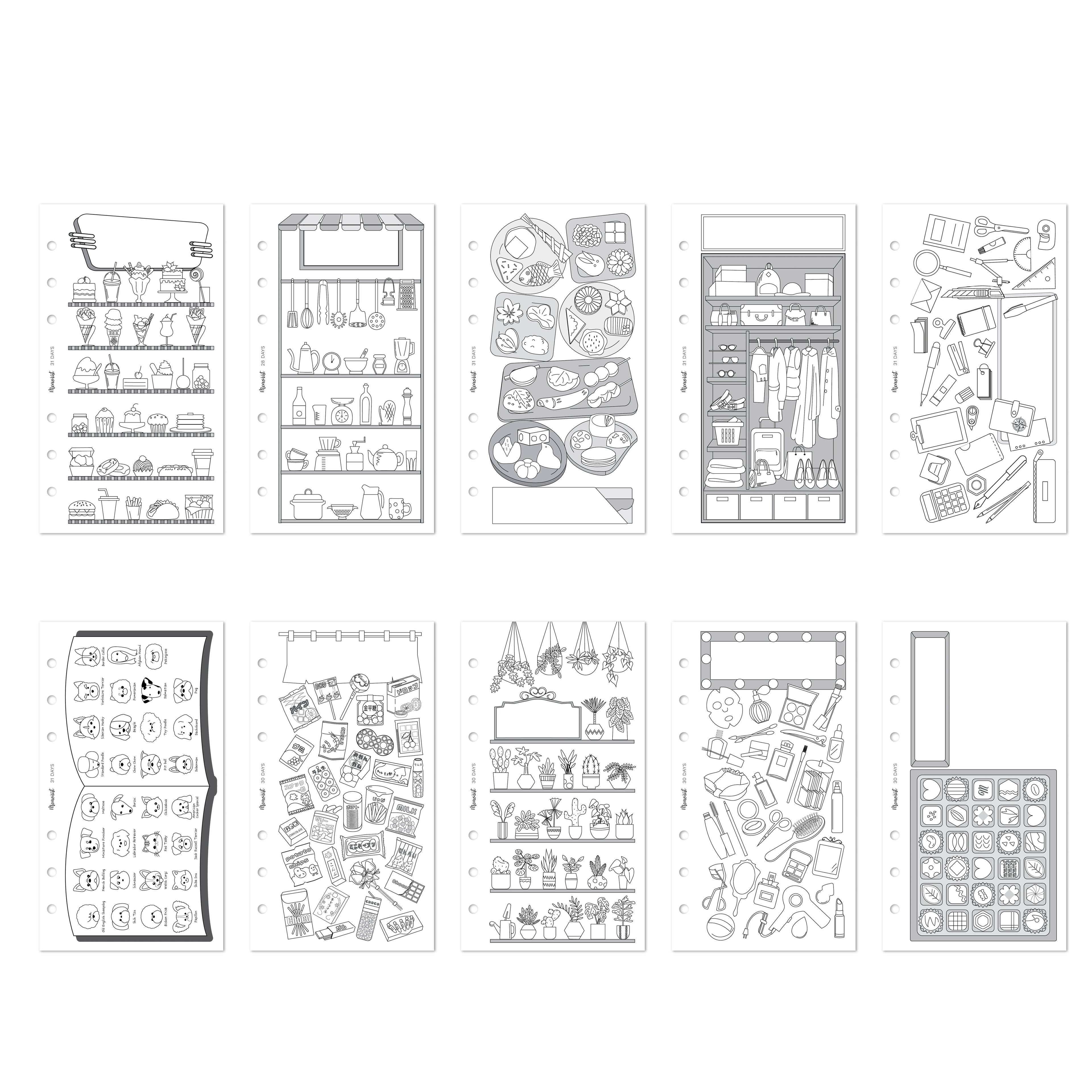 Habit Tracker ITEMS (Personal Size)