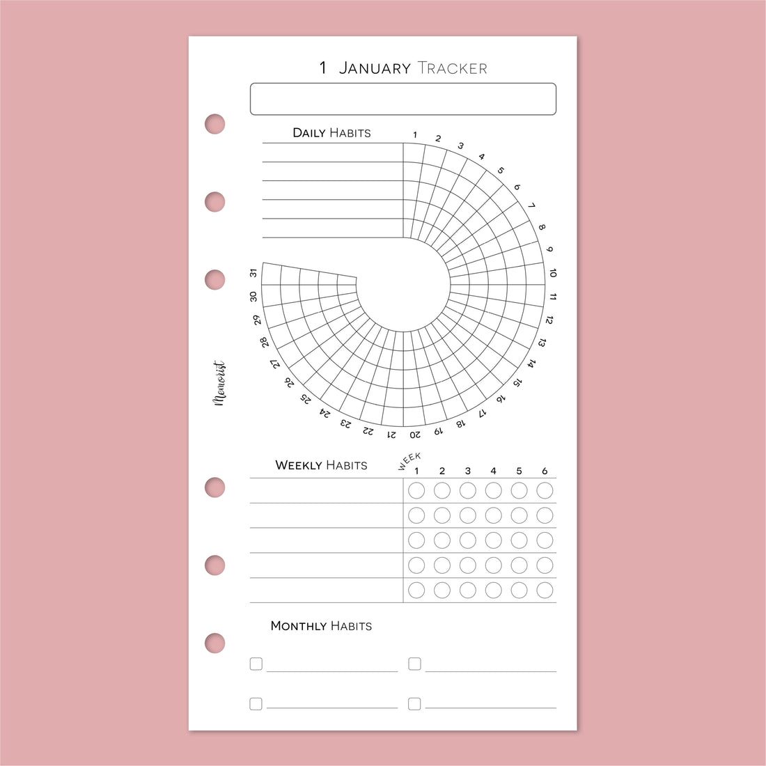 Habit Tracker MULTI (Personal Size)