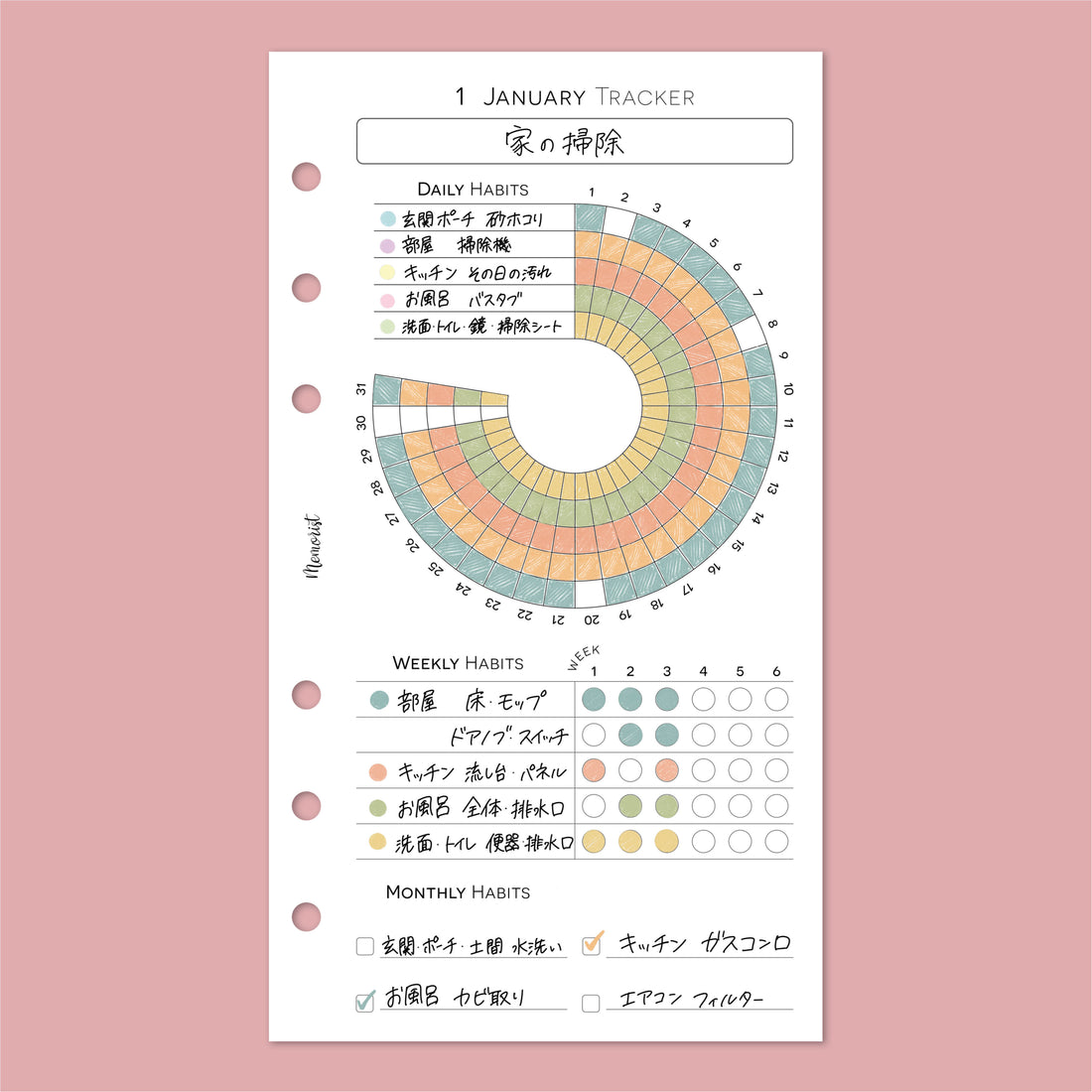 Habit Tracker MULTI (Personal Size)