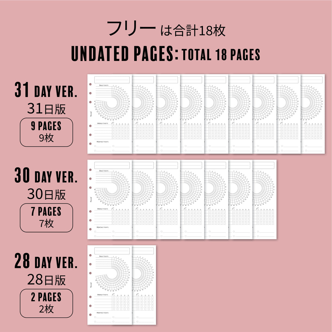 Habit Tracker MULTI (Personal Size)