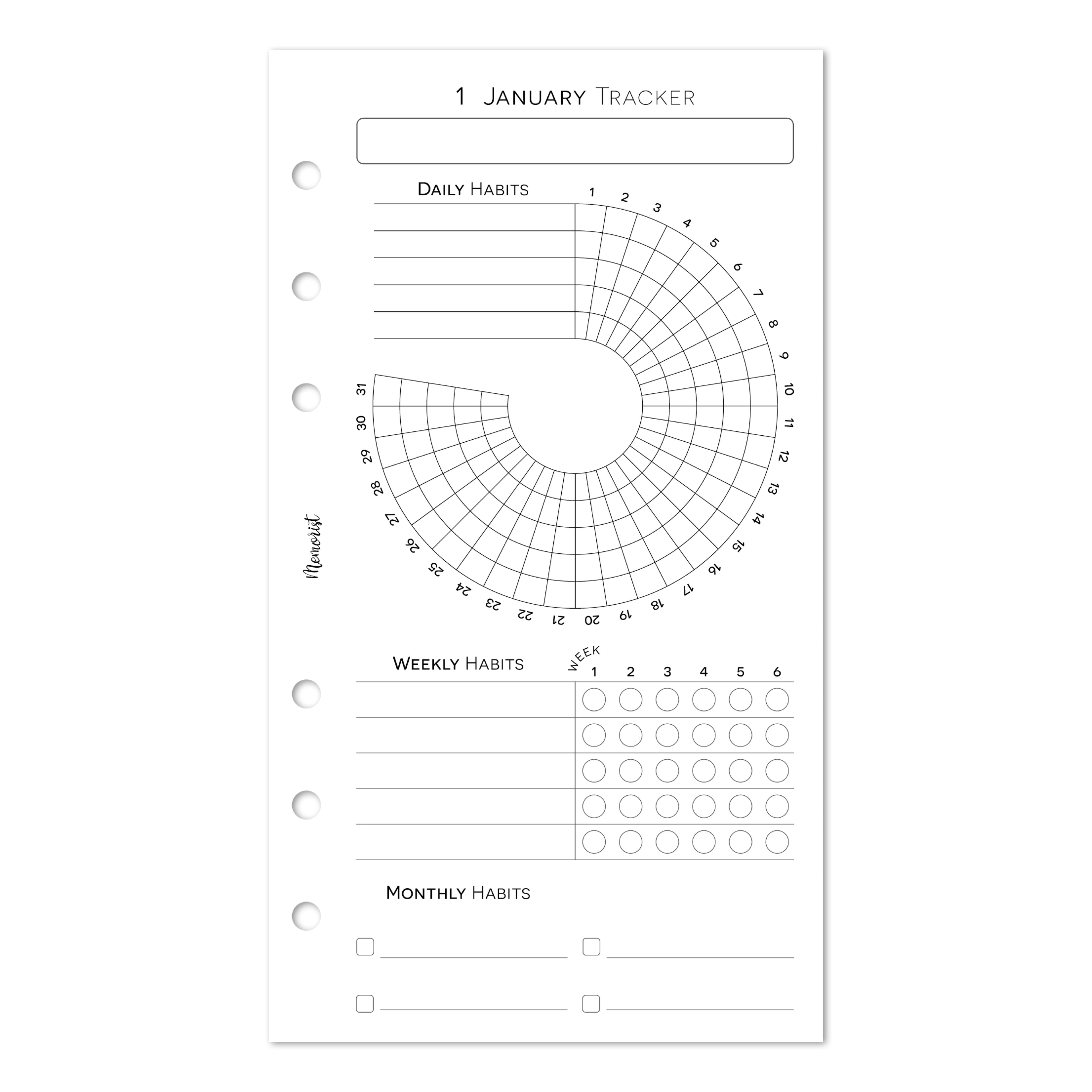 Habit Tracker MULTI (Personal Size)