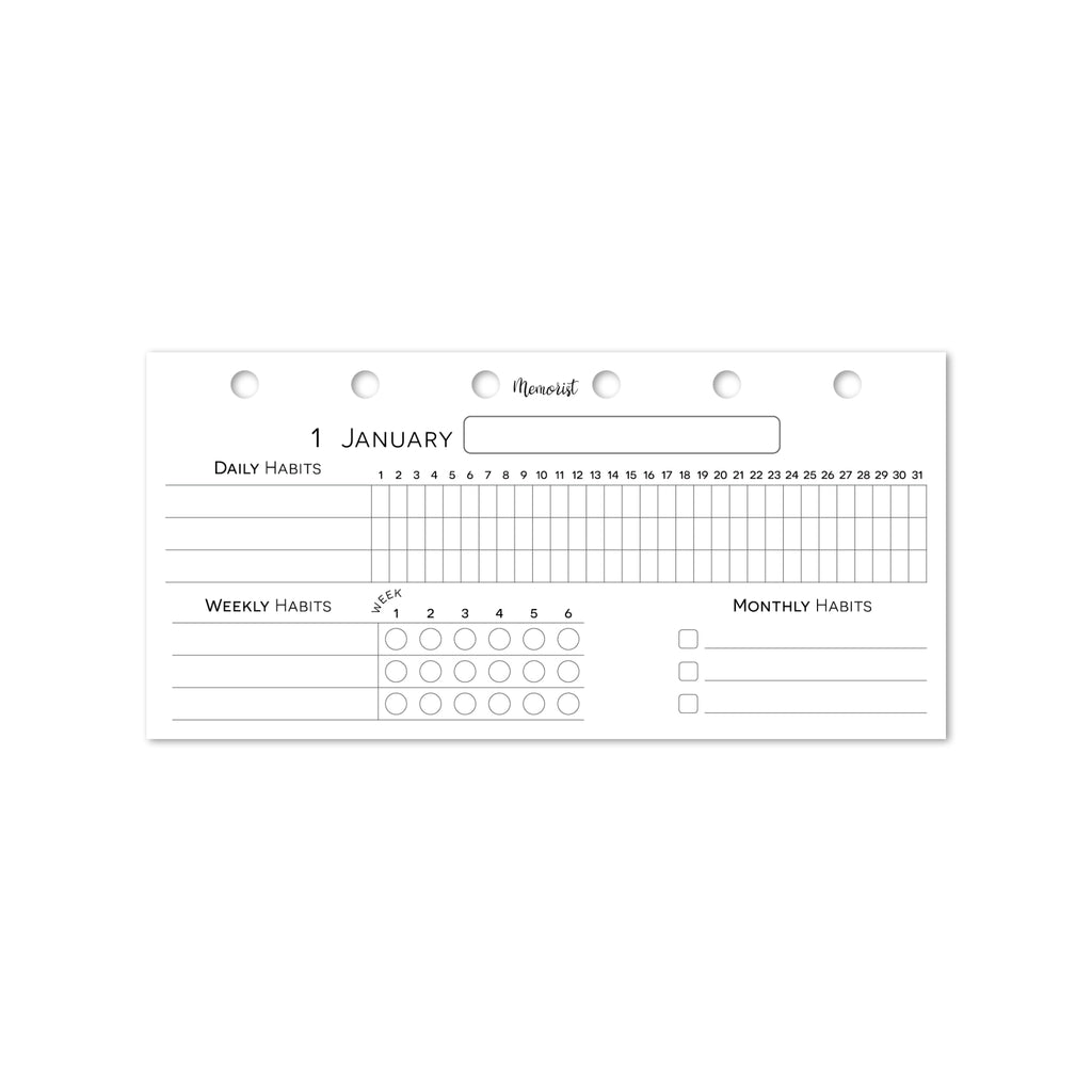 Habit Tracker MULTI (Pocket Narrow Size)