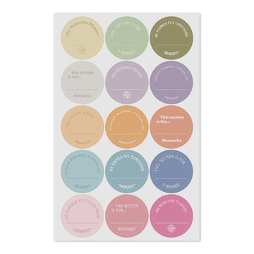 Paper Divider Label Sticker