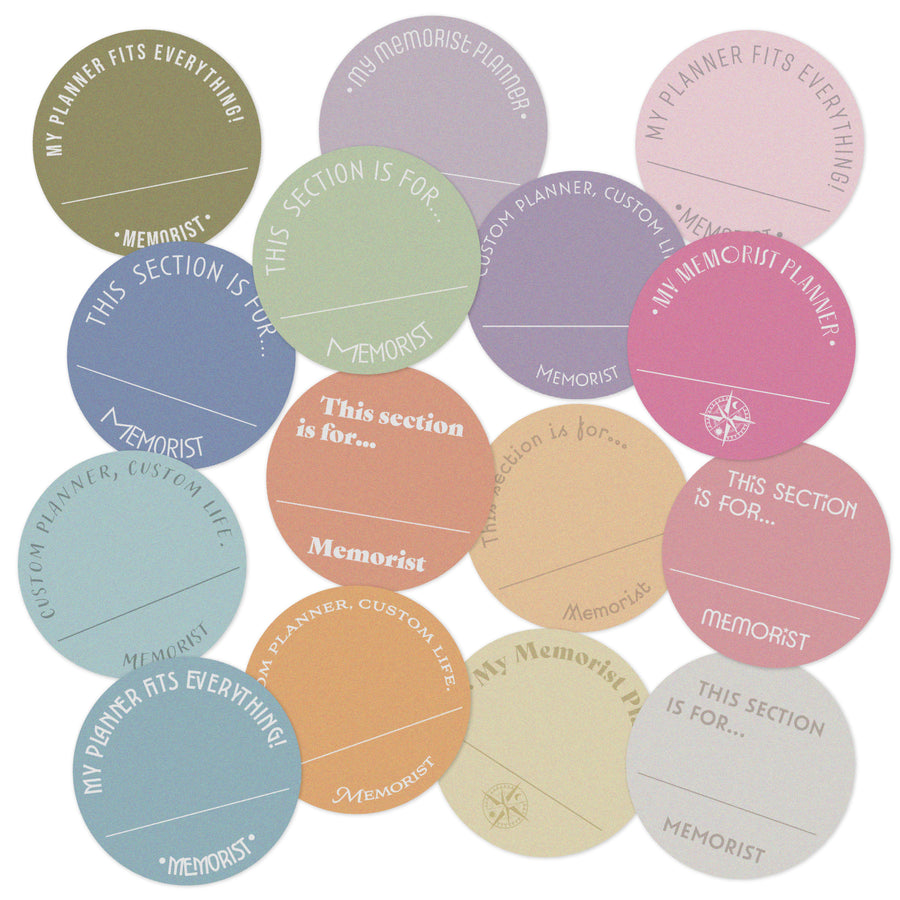 File Divider Sticker Paper Divider Label Sticker – Memorist|メモリスト