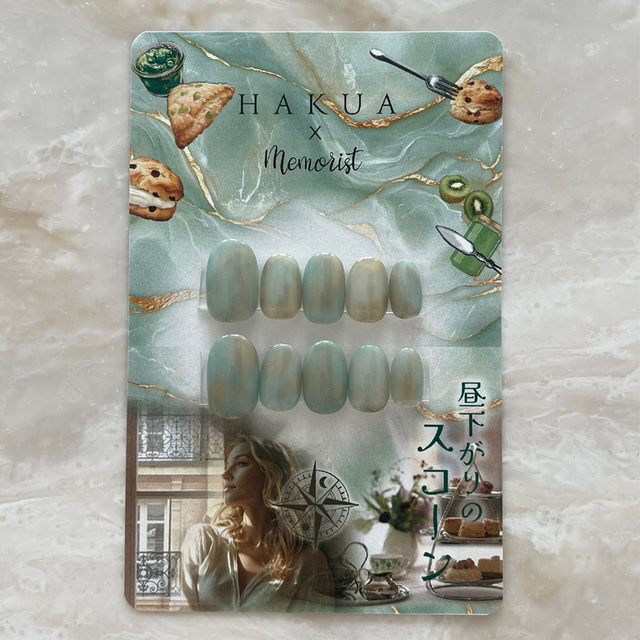 HAKUA collab DUO Press On Nails 【Afternoon Scone】