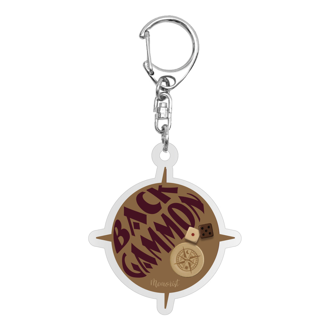 Limited Logo Acrylic Keychain: NEO Backgammon
