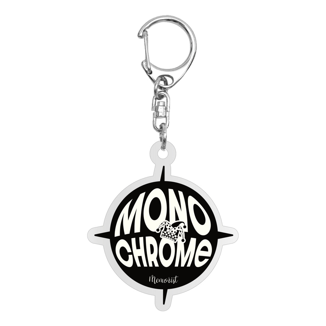 Limited Logo Acrylic Keychain: NEO Monochrome