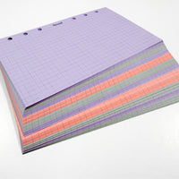 OUTLET Color Grid Paper (Wide Personal Size)