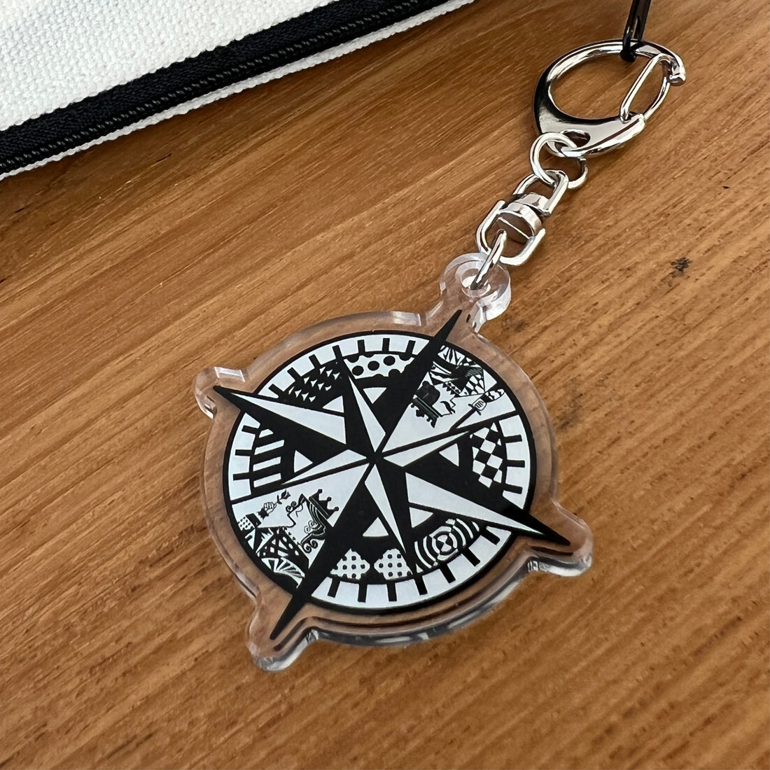 Limited Logo Acrylic Keychain: NEO Monochrome