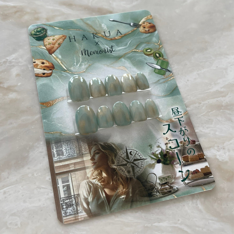 HAKUA collab DUO Press On Nails 【Afternoon Scone】
