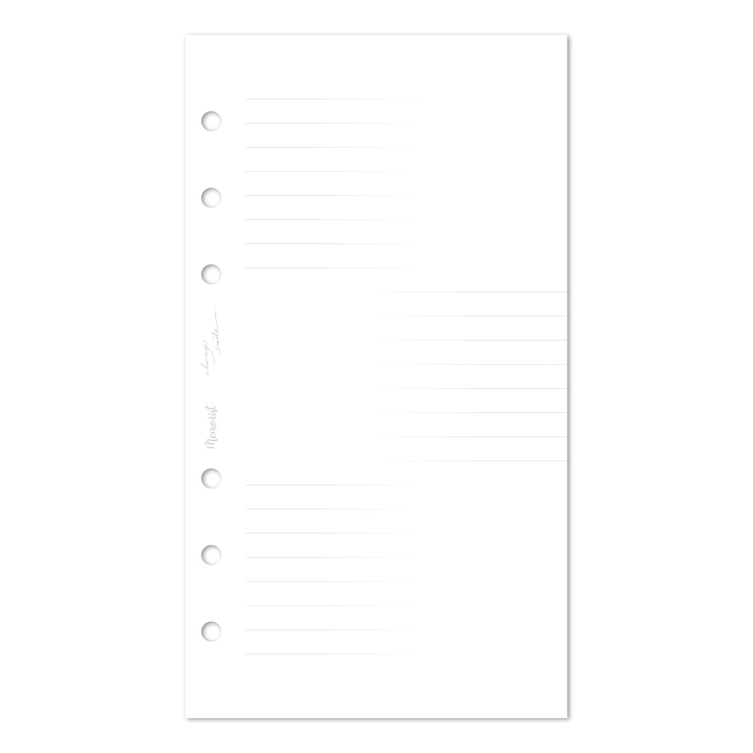 always smile... コラボ スタンプメモ リフィル（バイブルサイズ リフィル）+ スタンプセット