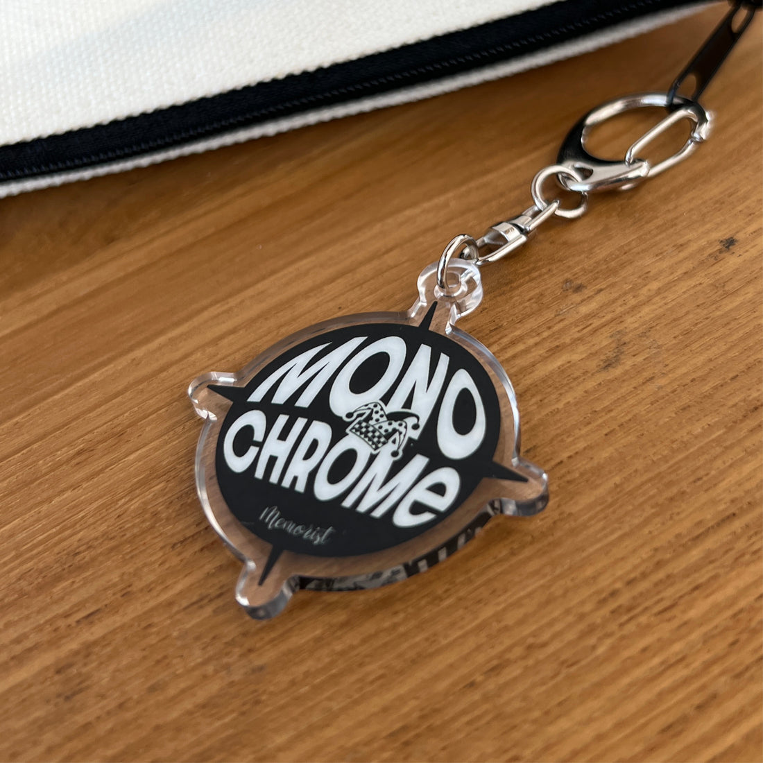 Limited Logo Acrylic Keychain: NEO Monochrome