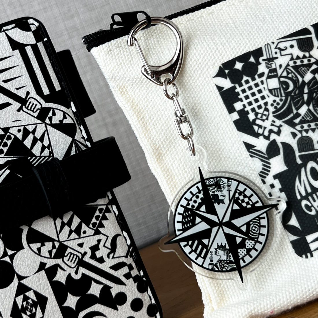 Limited Logo Acrylic Keychain: NEO Monochrome