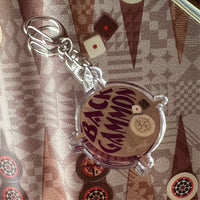 Limited Logo Acrylic Keychain: NEO Backgammon